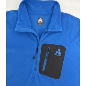 Eddie Bauer First Ascent 1/4 Zip Fleece Men's XL Blue Whittaker Mountaineering